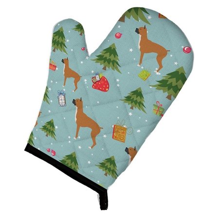 CAROLINES TREASURES Christmas Boxer Oven Mitt BB4877OVMT